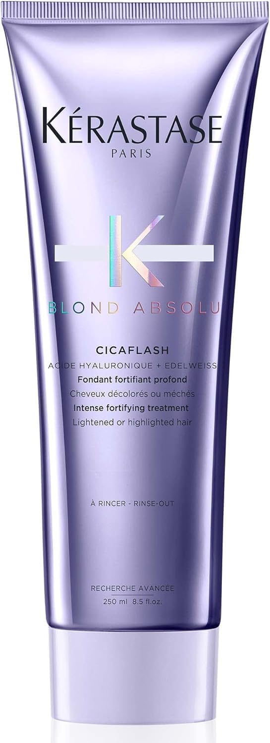 KérastaseHaarmaske für trockenes und blondiertes Haar, Gegen Gelbstich, Mit Hyaluron und Neutralisatoren, Masque Ultra-Violet, Blond Absolu