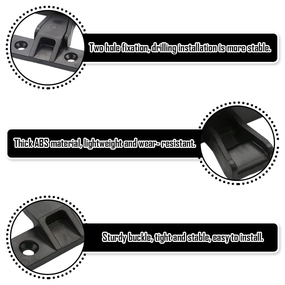 10 Pcs Push-in Plinth Fasteners, ABS Press Fit Panel Clips - Image 3