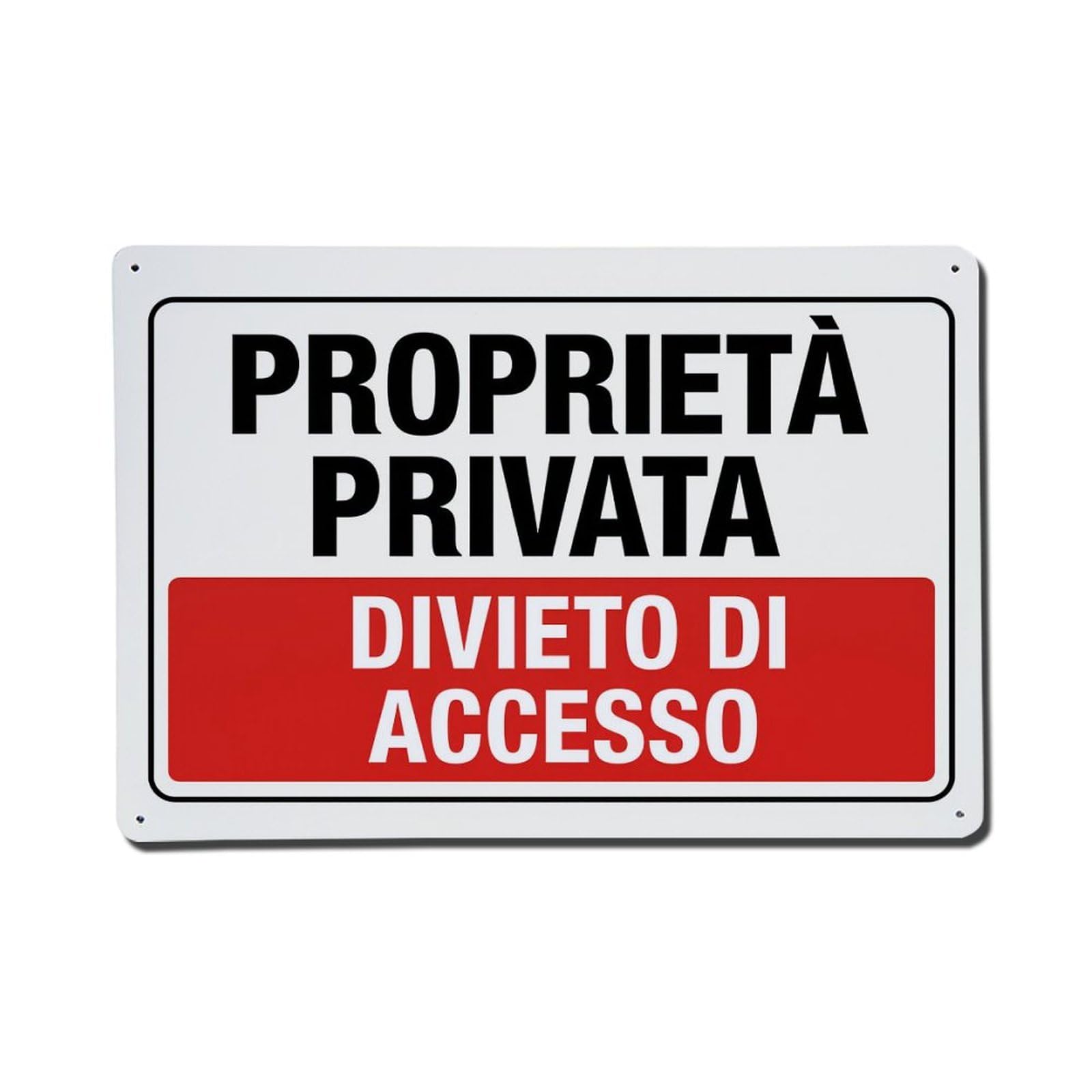 Private Property No Access Tin Sign Vintage Metal Poster, Home Bar Garage Man Cave Cafe Indoor & Outdoor Wall Decoration 8x12Inches