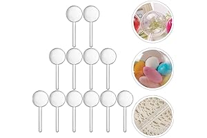 12Pcs Lollipop Shaped Empty Clear Candy Sweet Tube Bottles Refillable Candy Container...