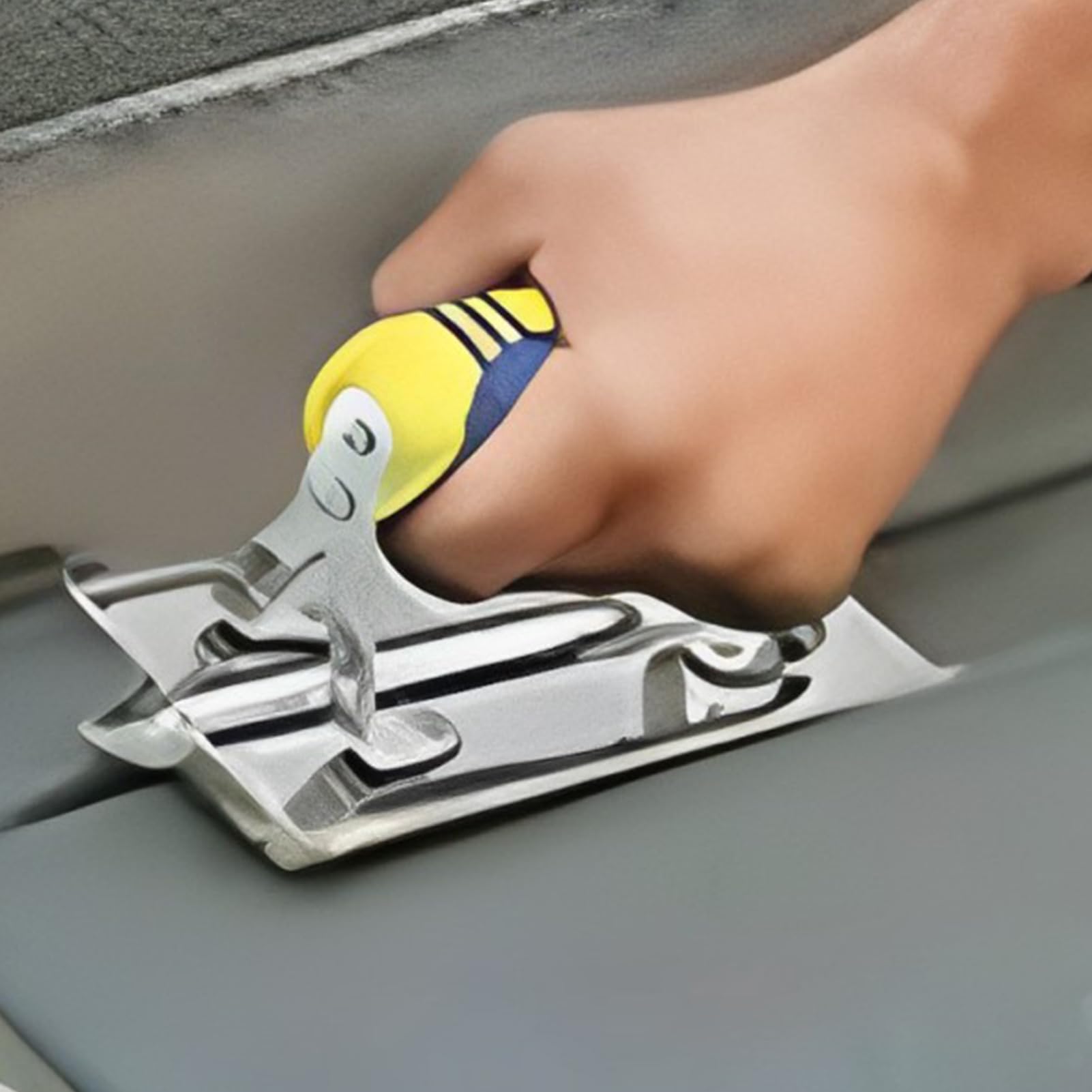 Bordatrice Manuale Per Cemento, Molatrice Per Cemento | Utensili Per Calcestruzzo Per Molatrice Manuale Con Estremità Curva O Diritta | Costruzione Senza Rivetti, Comoda Impugnatura Ergonomica Per Pro