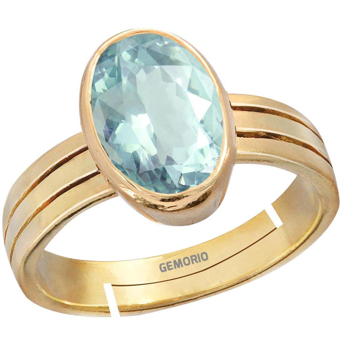 GEMORIO Aquamarine 9.3cts or 10.25ratti Stone Panchdhatu Adjustable Ring for Men (B09TBCP977) Amazon Price History, Amazon Price Tracker