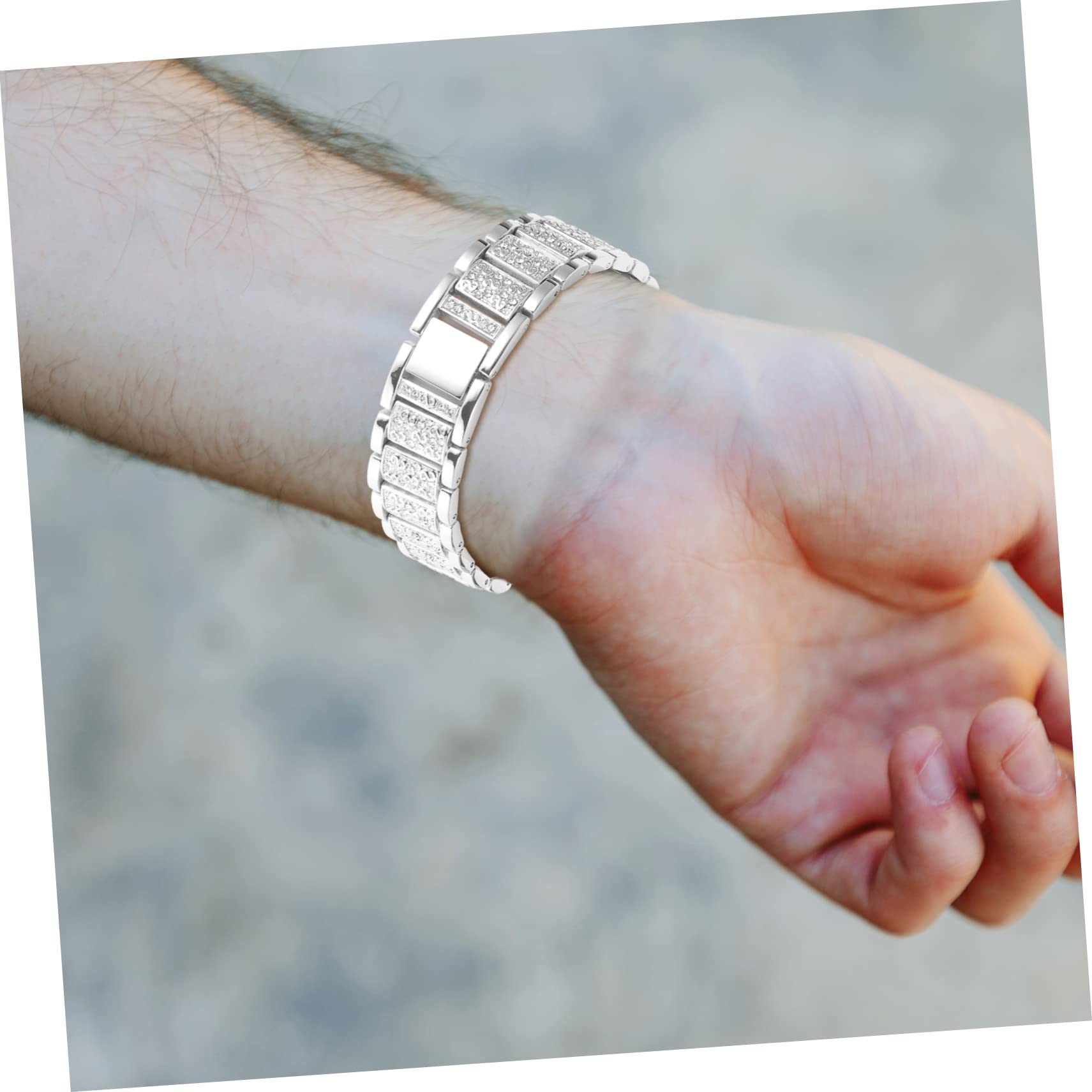 Gatuida Galaxywatch4 Banda De Reloj De Acero Inoxidable Bandas De Mujer Pulsera Relojes Bandas Para Mujer Banda De Reloj Inteligente Banda De Acero Inoxidable Universal 3D