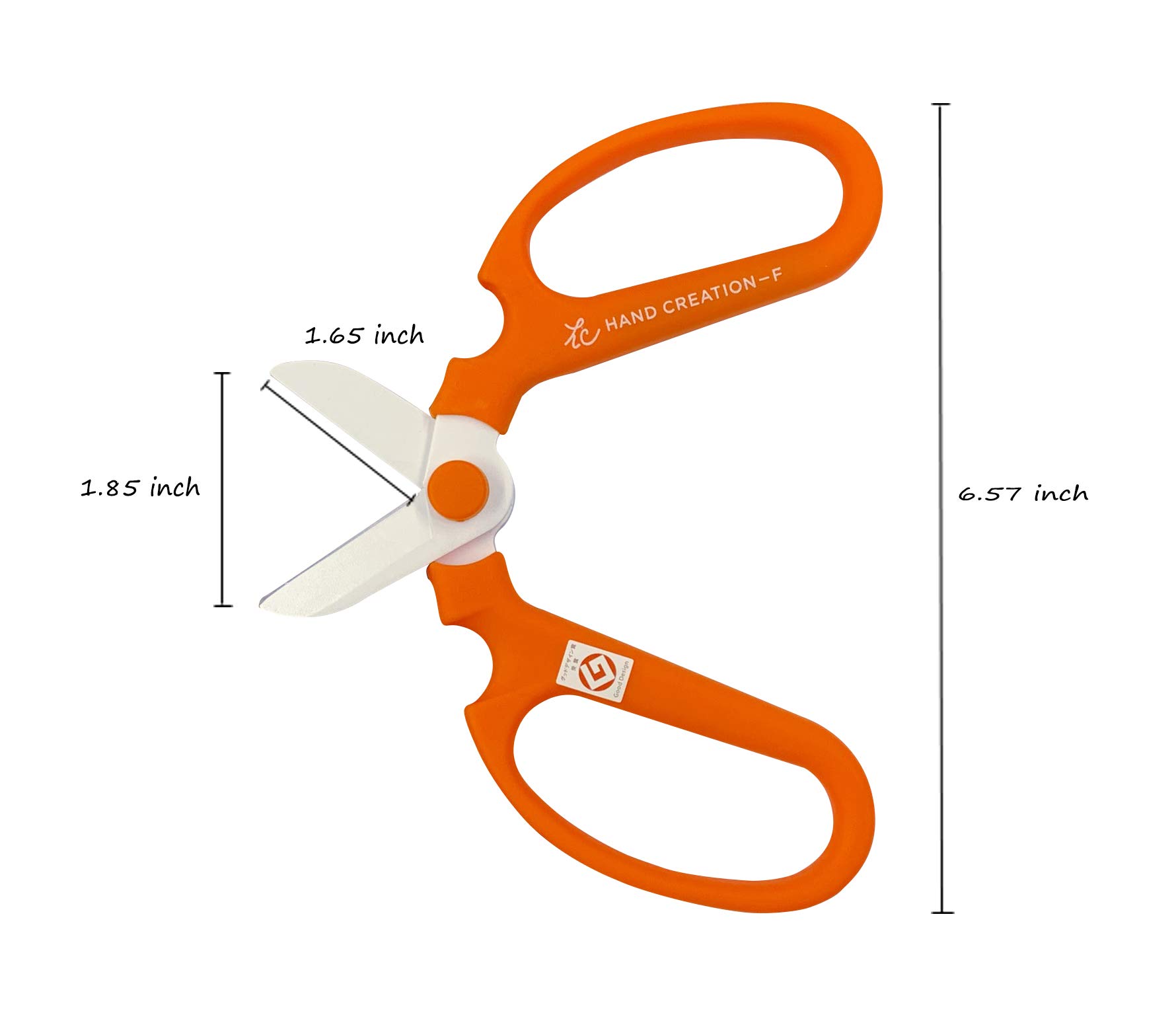 Sakagen - Tijeras de flores Hand Creation F-170 (naranja, 170 mm)