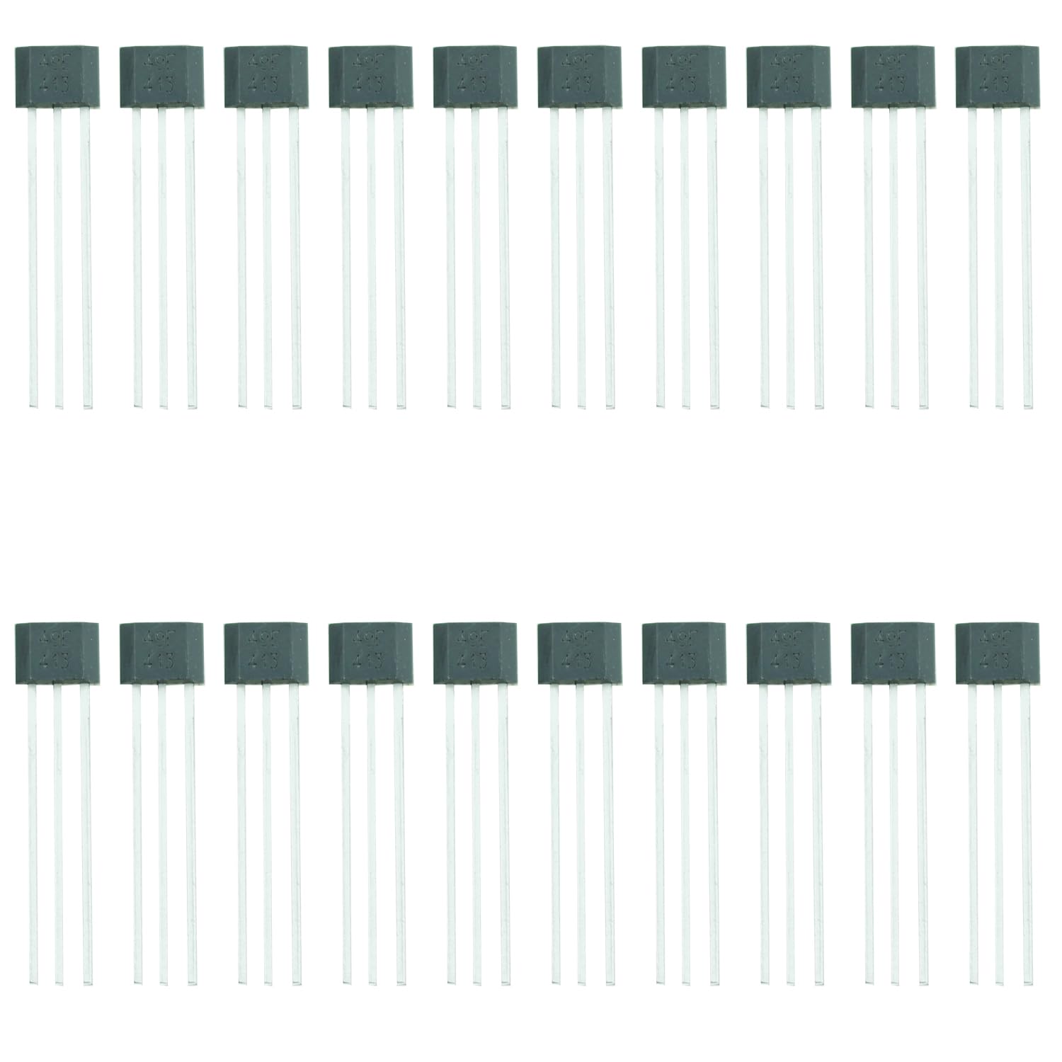 TAODAN 20PCS Black Linear Hall Effect Sensors 49E OH49E SS49E S49E Three Pin Sensor Element for Current Sensing Motor Control Position Sensing