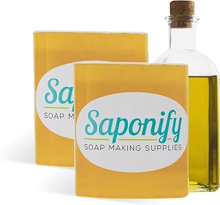 Saponify - 2Lb Argan Oil Melt and Pour Soap Base, Pure Skin-Moisturizing Argan Oil Soap Base, Easy to Use Glycerin Soap Base for Soap Making