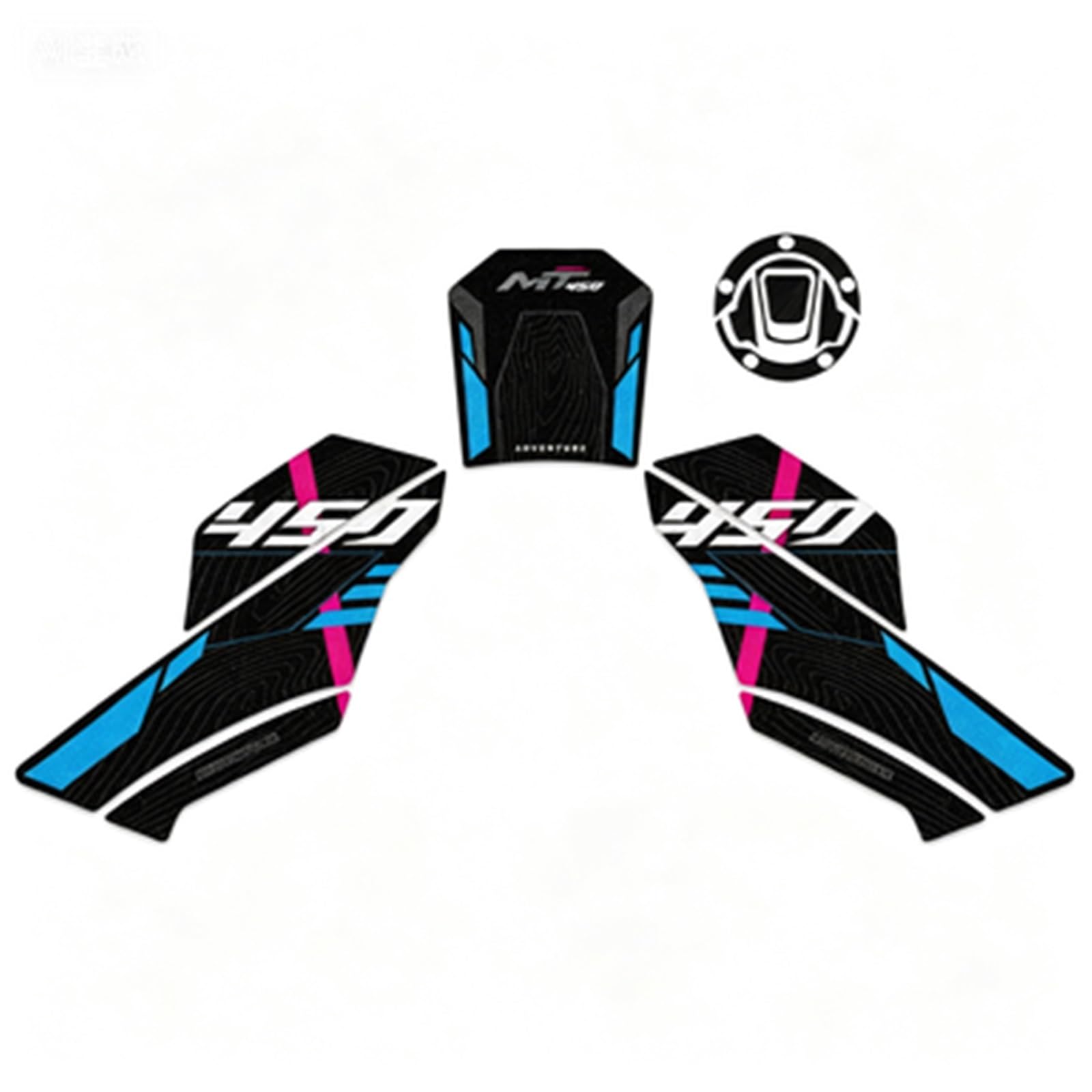Motorcycle Fuel Tank Pad Stickers Protector Anti Slip Decals Accessories for CFMOTO CF Moto 450MT 450 Mt Tank Sticker(Color1)