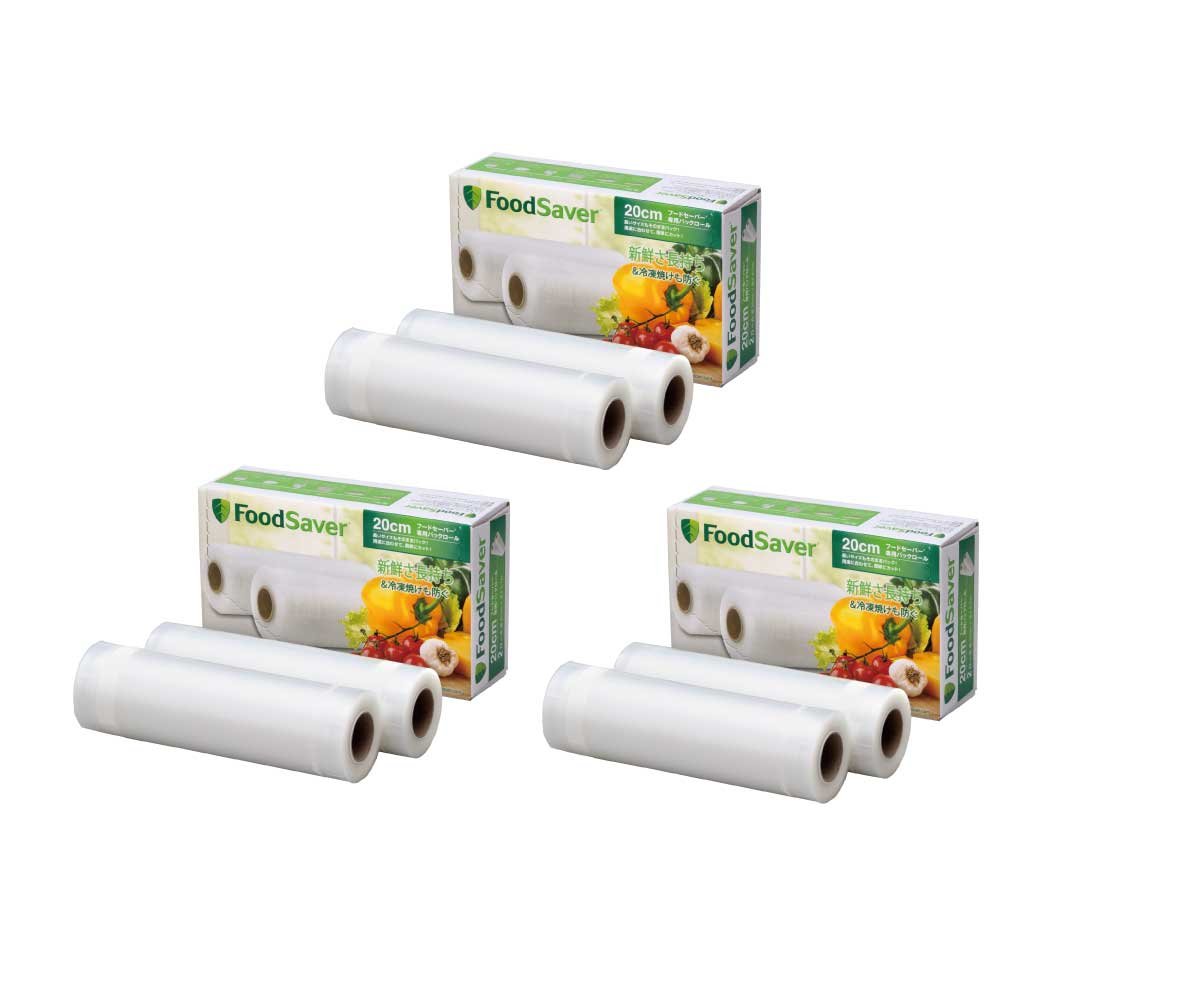 Amazon.co.jp: FoodSaver 【公式】 真空パックロール 20cm6本セット