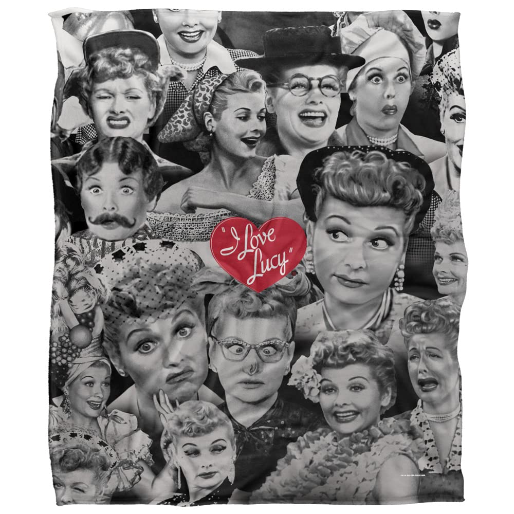 ”I love Lucy アイラブルーシー　ラグ　カーペット　絨毯　ドラマ Amazon.com: I Love Lucy Faces Officially Licensed Silky Touch