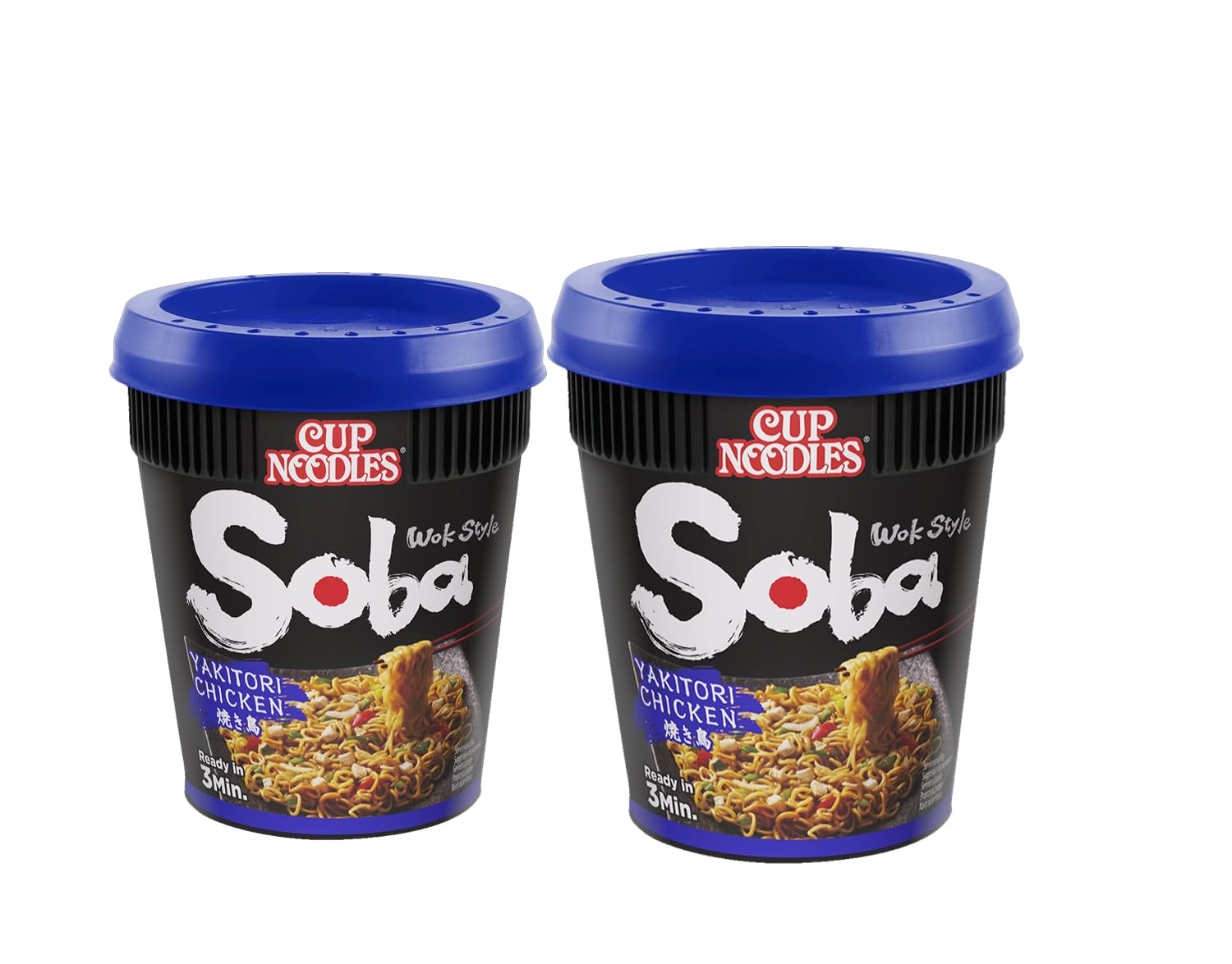 MiFan Rame Box - 8 Pezzi Nissin Soba Cup Noodles Istantanei Vari Gusti - Spaghetti Yaki Soba Giapponesi