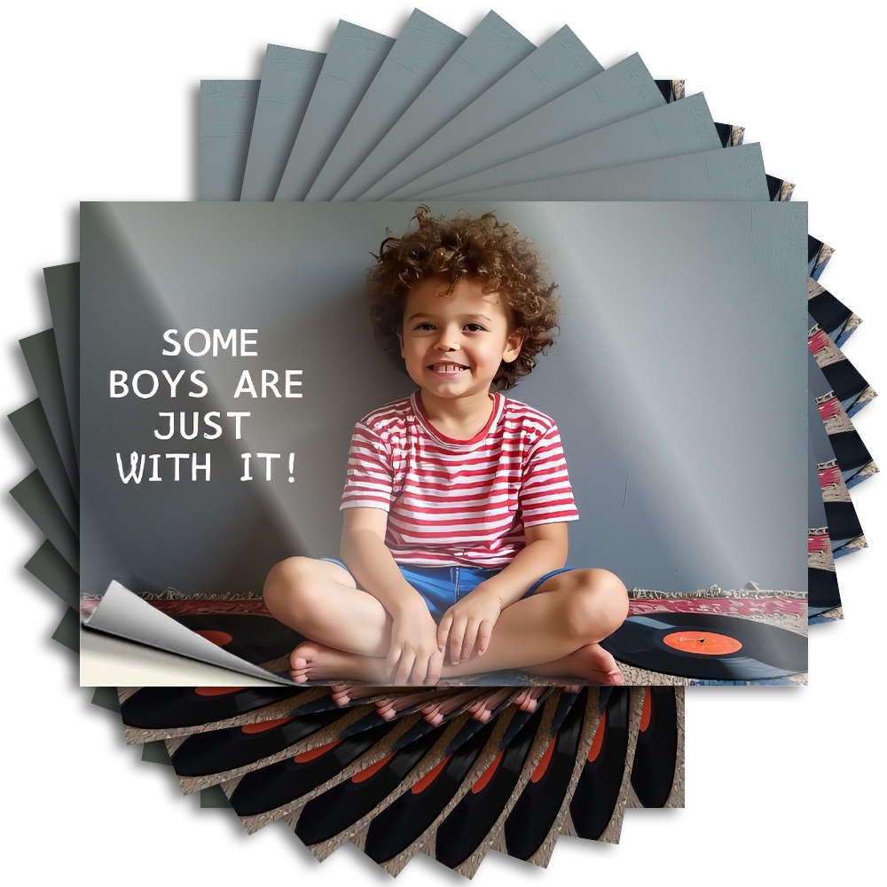 Winter Badass Decal - Some Boys are Just with It! Removable Decal Hard Easy Peel for Mom(12X18CM)