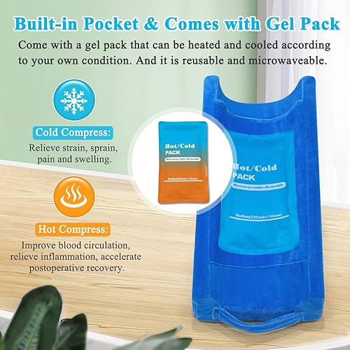 Miniatura 2 de Almohada de elevación de brazo con cuña para elevar el brazo después de la cirugía, almohada de muñeca rota, codo para dormir, almohada de apoyo