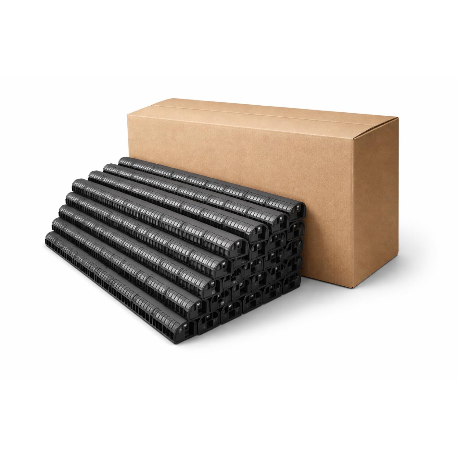 Home Smart Black Over Fascia Vent Packs 1 Metre 10Mm Continuous Airflow Roof Eaves Ventilation System For Pitched And Flat Roofs (30)