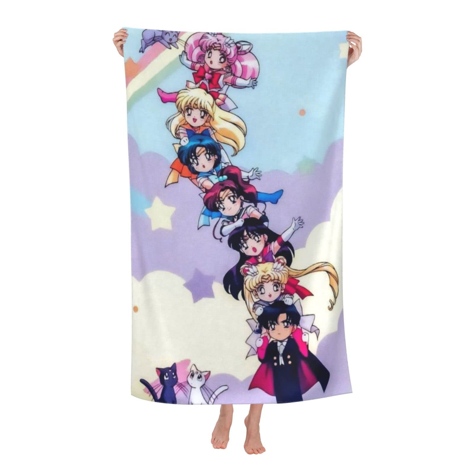 Amazon｜美少女戦士セーラームーン アニメ バスタオル 大判 吸水