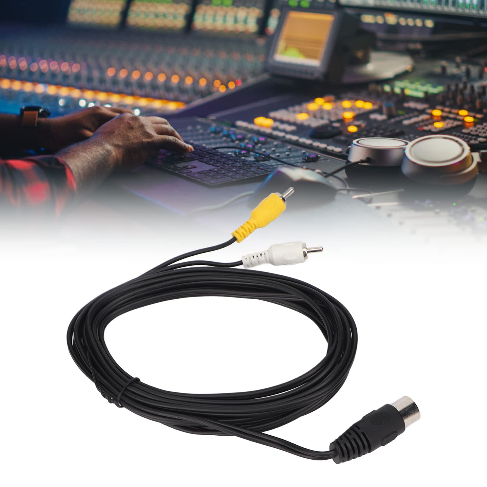 Cavo Grande Din 8 Pin Cavo DIN 8 Maschio-maschio Da 12 Piedi (circa 3,6 Metri) - Per Collegamenti Audio, MIDI O Strumentazione Cavo Audio Din 8 Poli - Foto 2