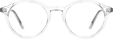TIJN Blue Light Blocking Glasses Men Women Vintage Thick Round Rim Frame Eyeglasses