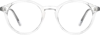 TIJN Blue Light Blocking Glasses Men Women Vintage Thick Round Rim Frame Eyeglasses