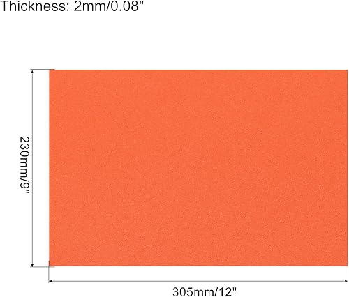 Miniatura 8 de uxcell Hojas de espuma EVA moradas, 12 x 9 pulgadas, 0.079 in de grosor para manualidades, paquete de 12