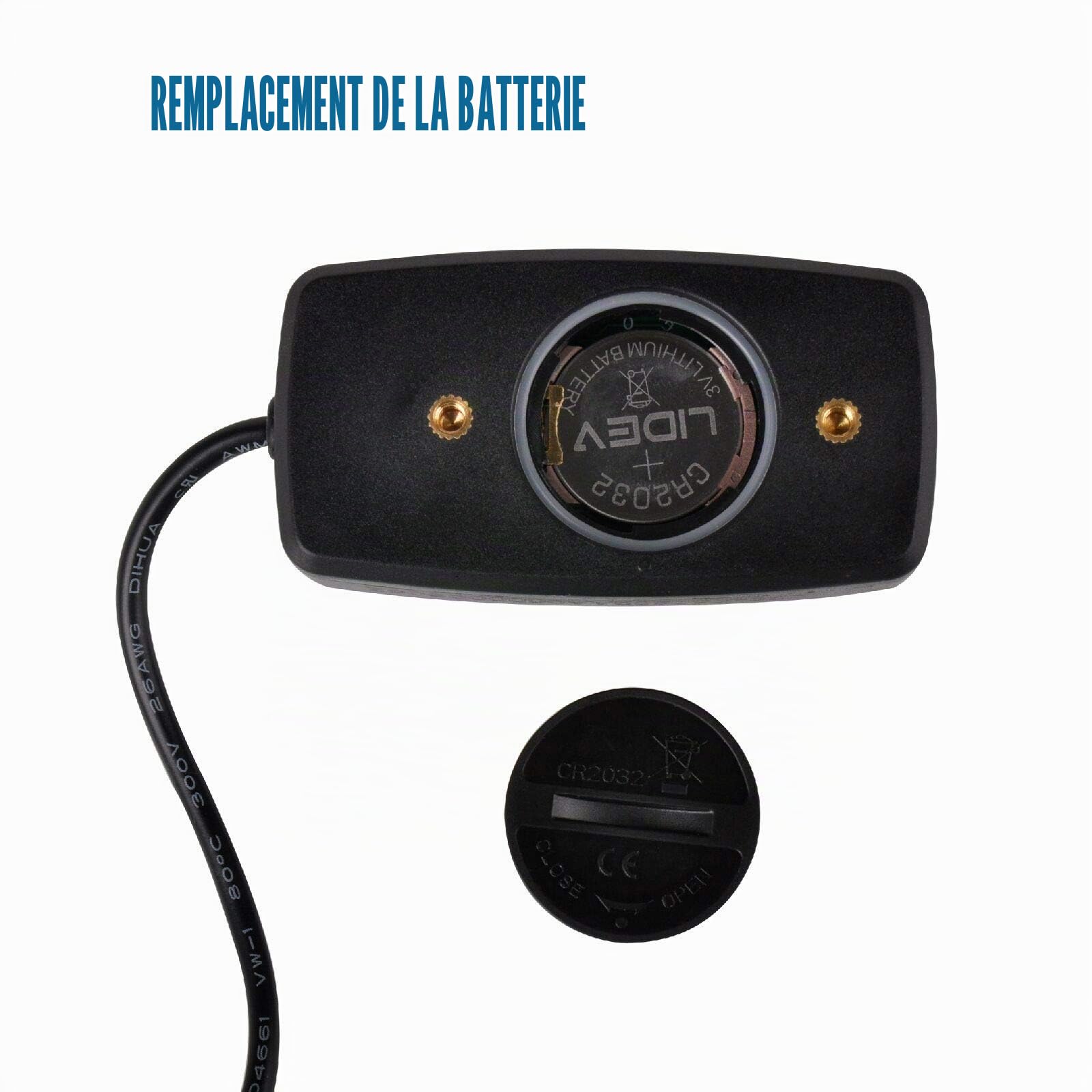 Runleader Tachymètre Numérique Pour Moteur Essence (Bouton Noir) | Enregistrement Heures Et RPM,Compteur D'Heures Rétroéclairé,Pile Remplaçable Pour Tracteur Tondeuse,Générateur,Compresseur