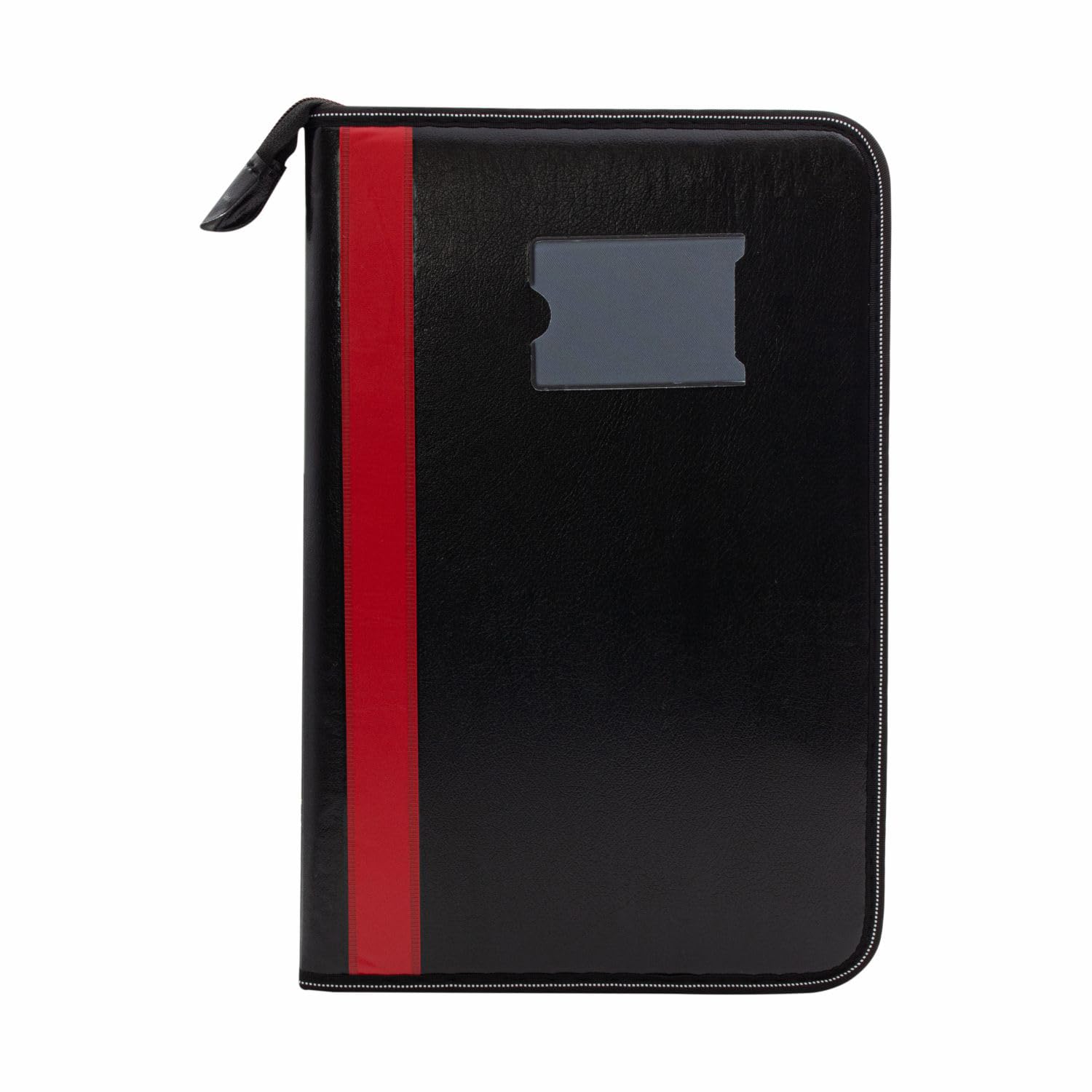 Anupam Chief - Carpeta de cadena multiusos | Carpeta con cremallera segura | Poket para almacenamiento | 40 sobres transparentes | Clip para archivar | Portalápices | para una fácil duplicación