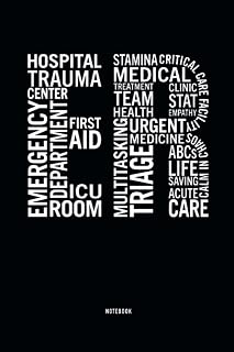 ER Emergency Room Notebook: Emergency Medicine ER Doctor Nurse Tech Blank Lined Journal