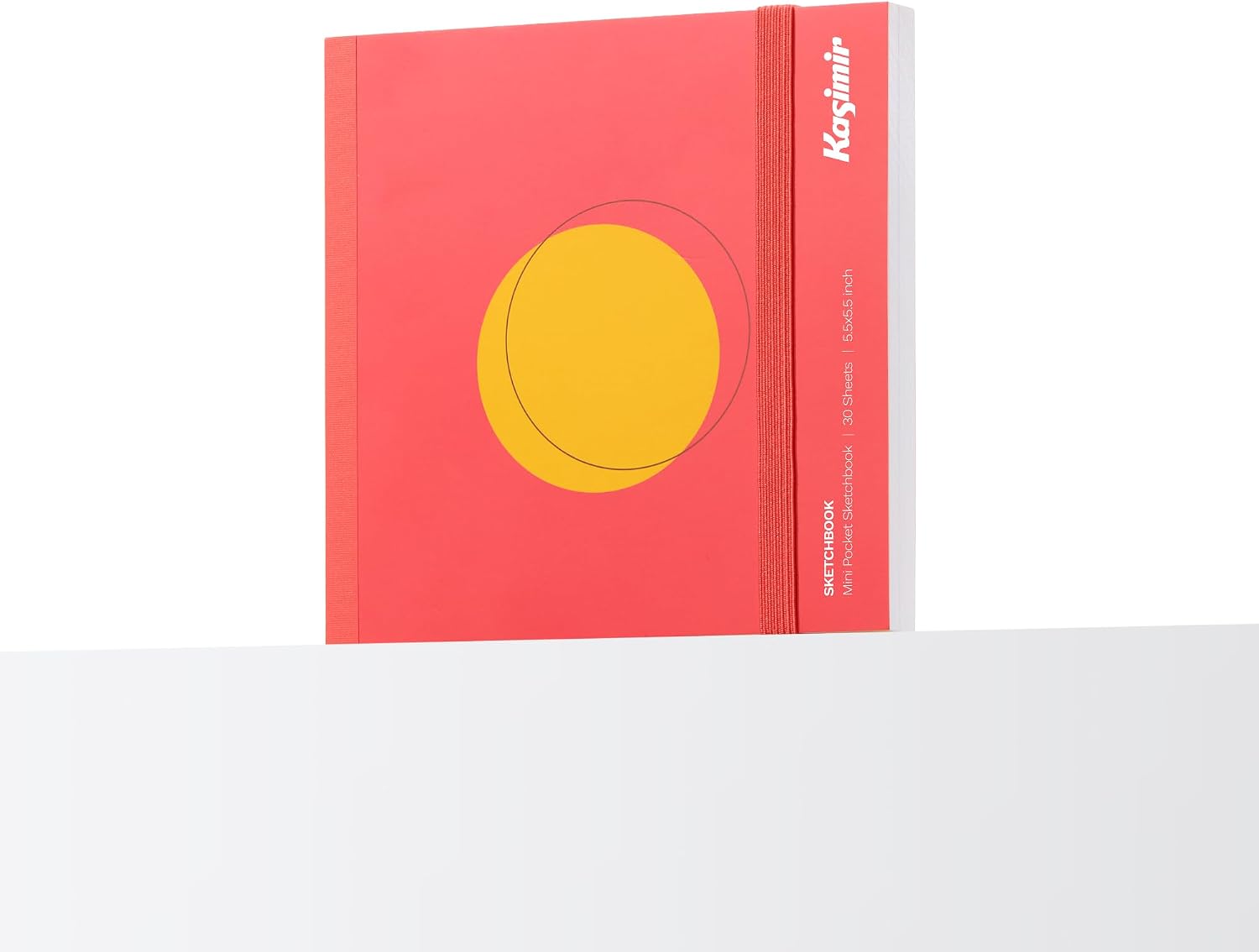 Kasimir Small Sketch Book, Mini Pocket Sketchbook for Drawing, 300gsm, Pink