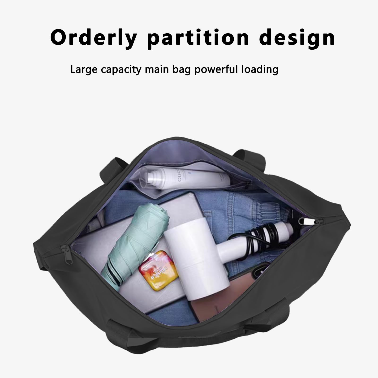 Bolsa de Viaje con Ruedas, Bolsa de Viaje Plegable Impermeable de Gran Capacidad Equipaje de Mano Ampliable con Ruedas Extraíbles Bolsa de Fin de Semana para Mujer Equipaje de Mano de Viaje