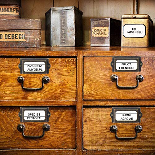 ULTECHNOVO 30 Peças de Ferro Antigo Moldura Titular Do Cartão Copo Puxar Alça Gaveta Caixa Estante P