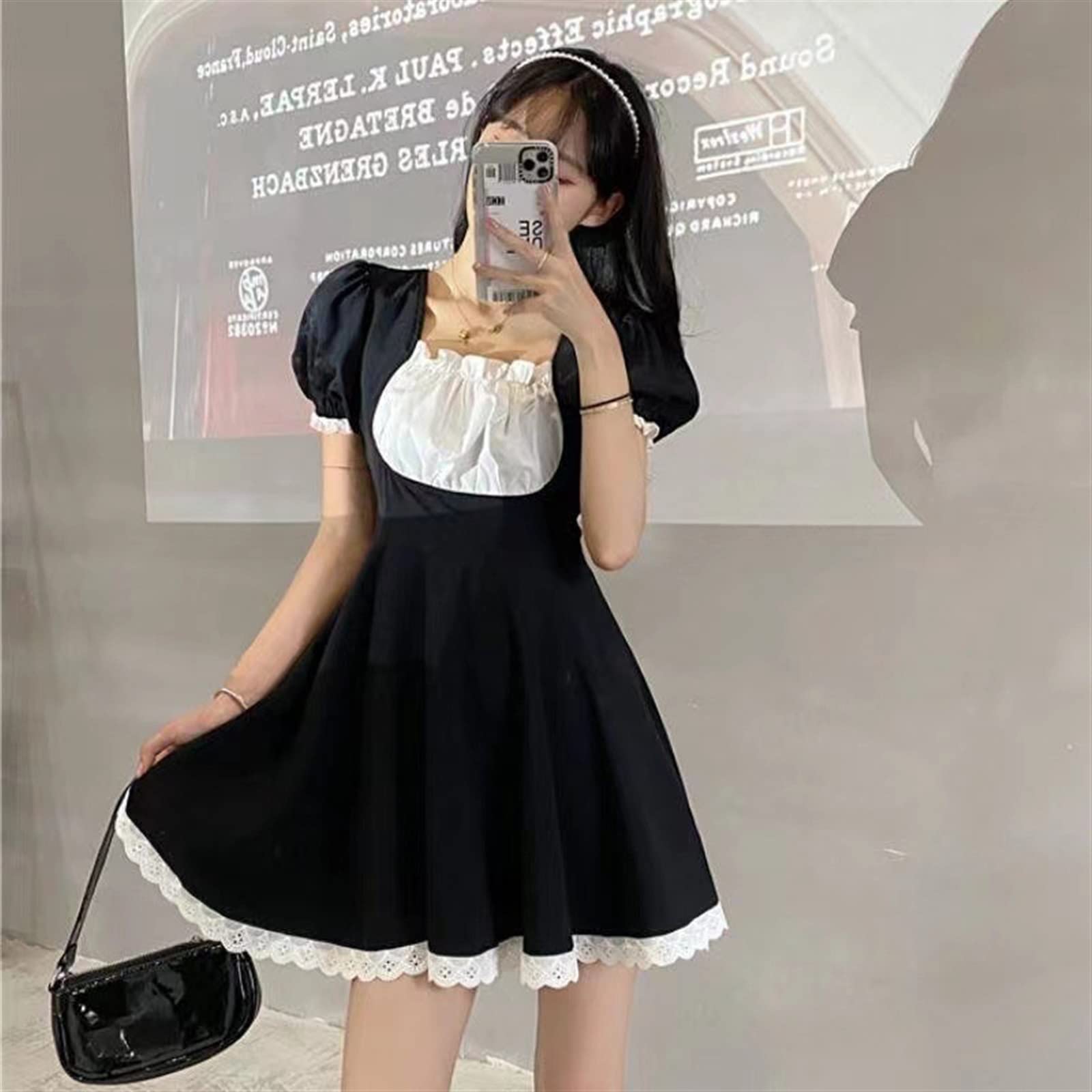 Robe Poupée Tokyo Taille 16 Noire En Dentelle - Occasion Très Bon état, Style A-Line