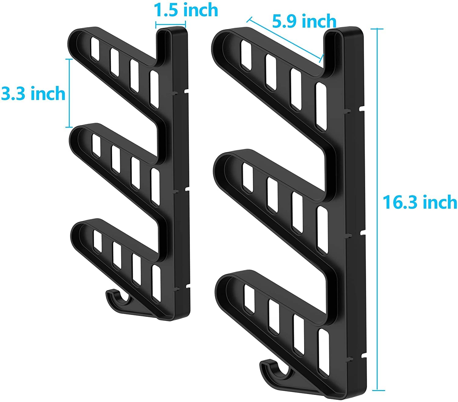 BOOSTEADY 2PCS Support Mural pour Skateboard, Support Mural pour Planche à Roulettes à 3 Niveaux avec 2 Crochets de Rangement, Support d'Affichage Horizontal pour Skateboard Longboard Snowboard