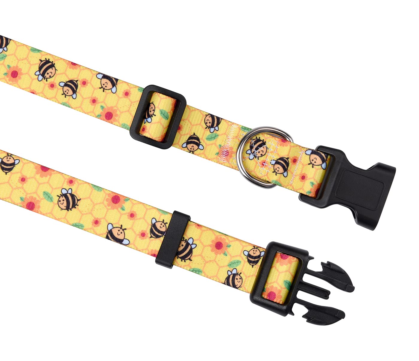 Mihqy Dog Collar and Lead Set including Bohemia Floral Tribal Geometric Patterns - Image 3