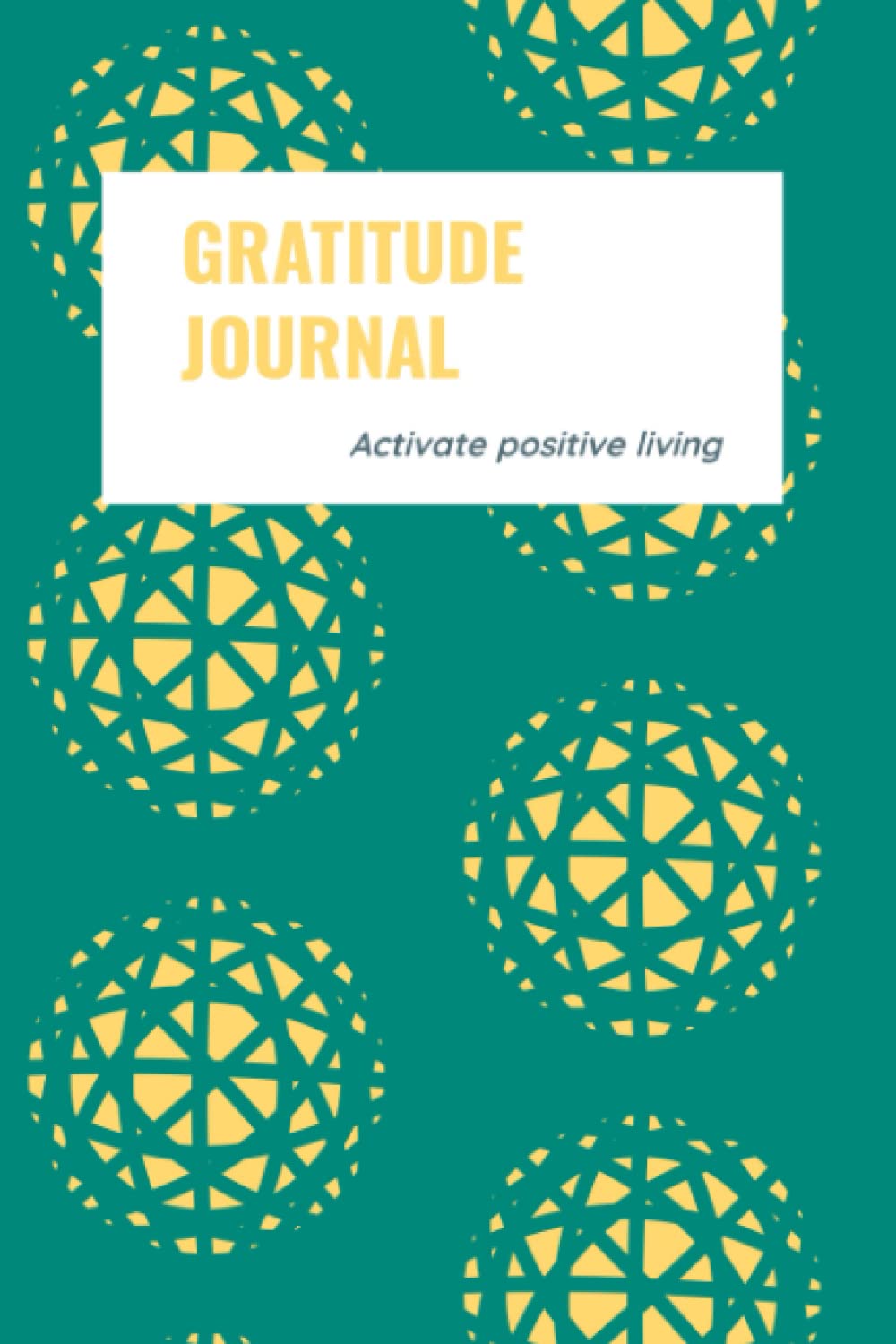 Gratitude Journal Green and Yellow 6x9