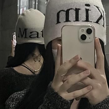 Y2K Knitted Beanie Personalized Retro Letter Cap Men & Women