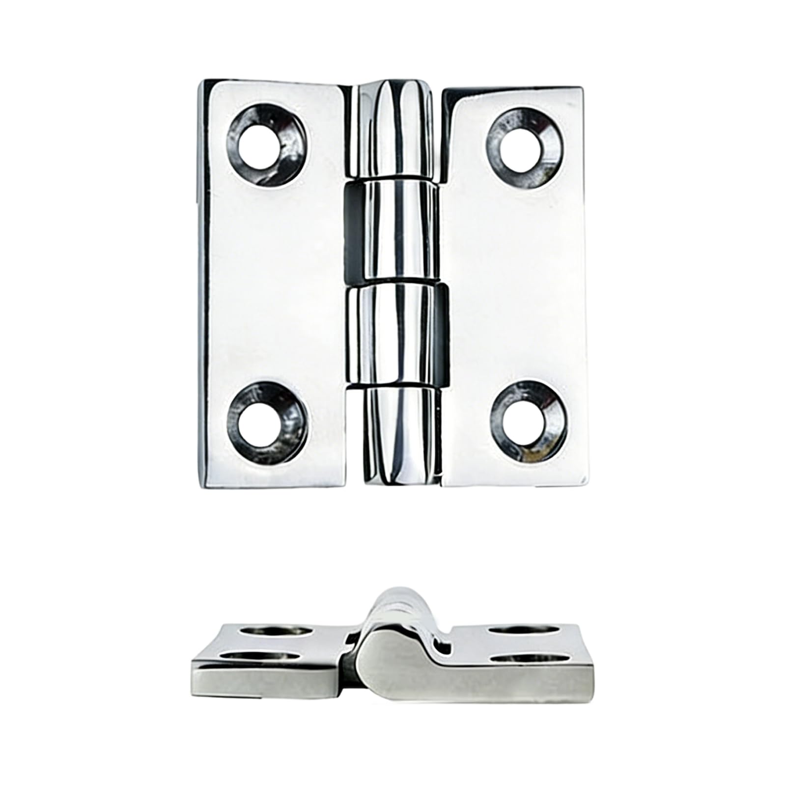 Boat Hardware Stainless Steel Construction Marine Hinges for Saltwater Environments Wide Application Quiet Engine Cover