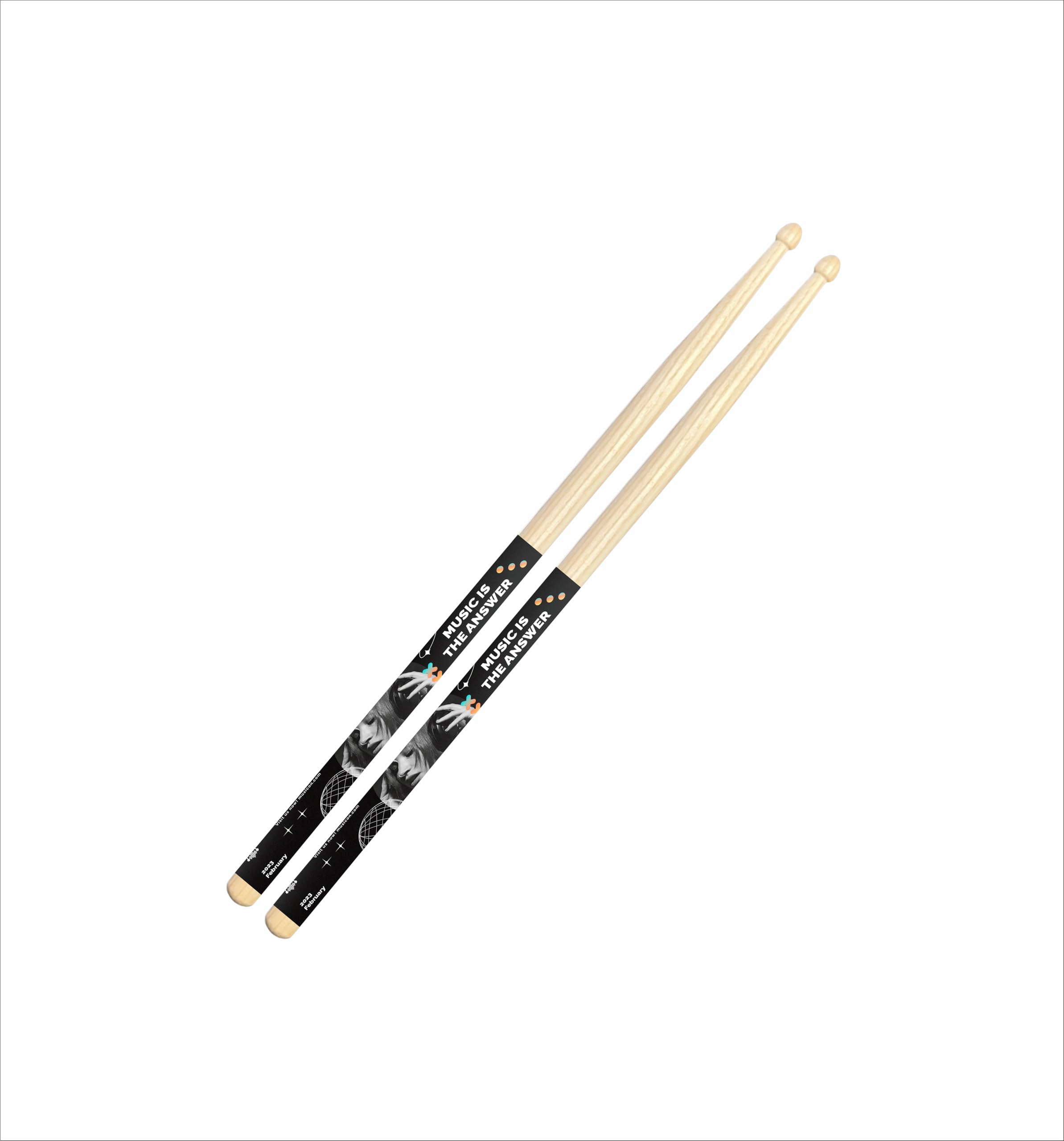 SAKURAのDRUMSWORKS QUICK REFERENCE Rhythm Pro Graphics Designer Series (Design B62) Drum Sticks For