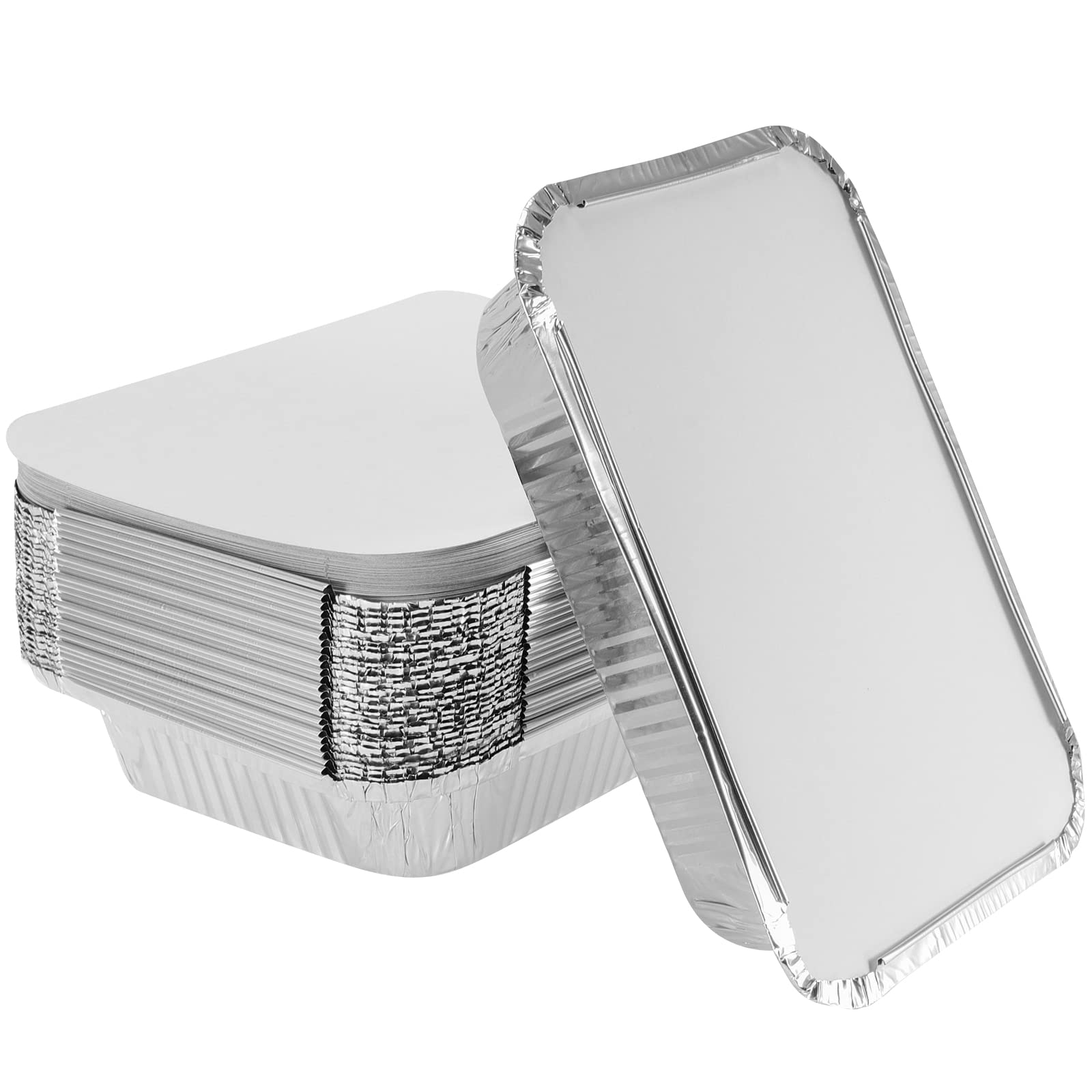 Mamatura Lot De 25 Coupelles XL En Aluminium Avec Couvercles | 25
