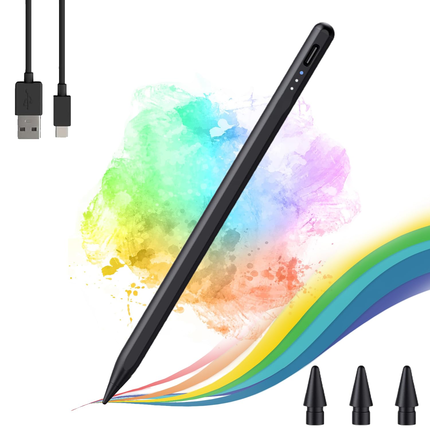ECASA™ Stylus Digital Pen, Active Pencil Fine Point Compatible for iPhone 6/7/8/X/Xr/11/12 iPad Android Samsung Phone &Tablets, for Drawing and Handwriting on Touch Screen Smartphones & Tablets