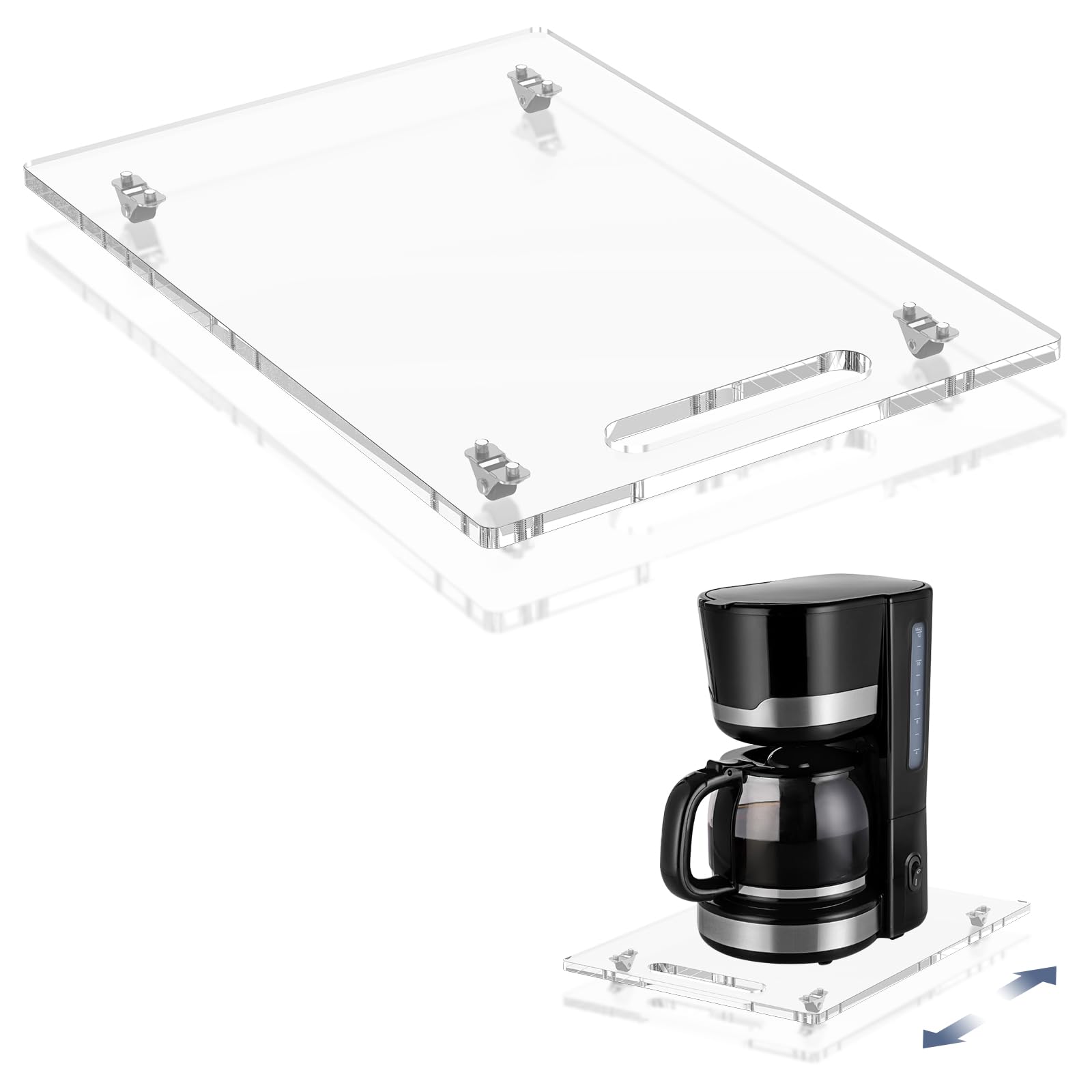 Coffee Maker Appliance Sliders - Protect Your Cabinets -1 Coffee Maker Appliance Sliders - Protect Your Cabinets -1