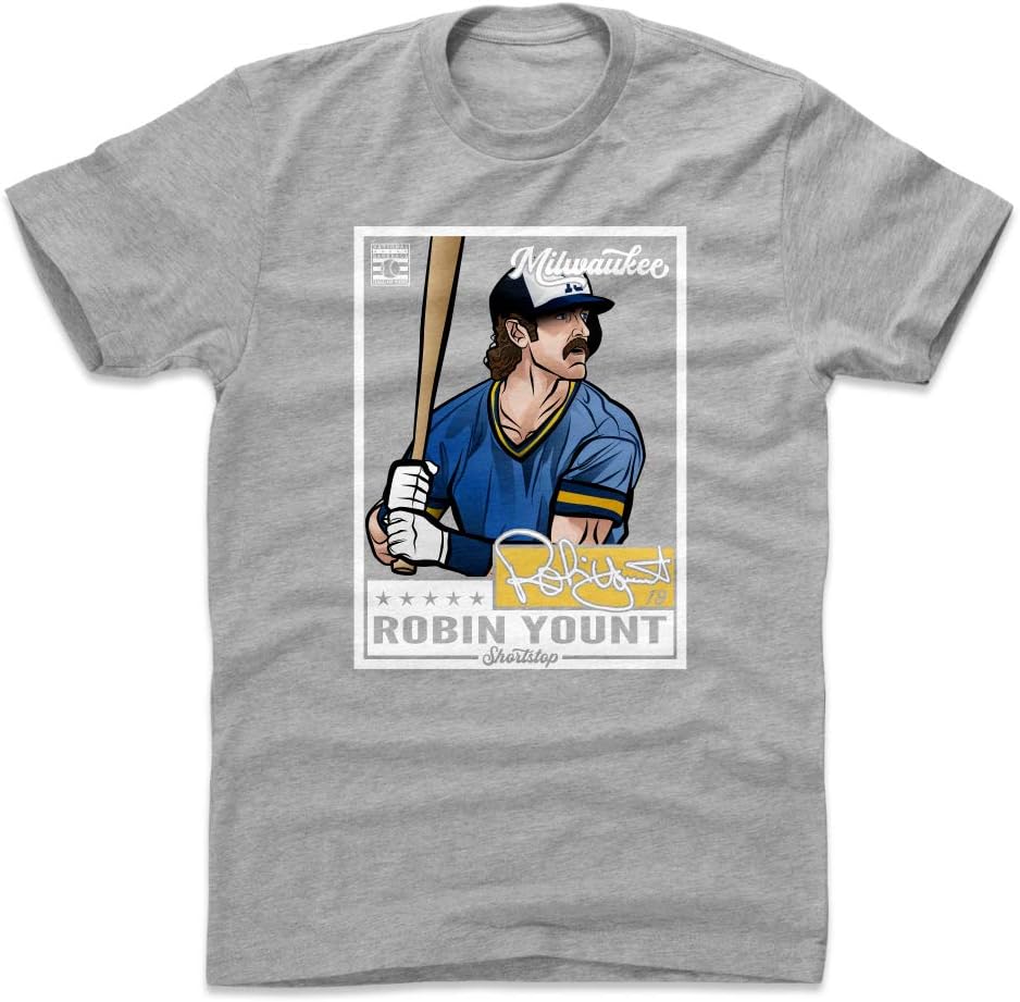500 LEVEL Robin Yount Shirt - Robin Yount Throwback Card