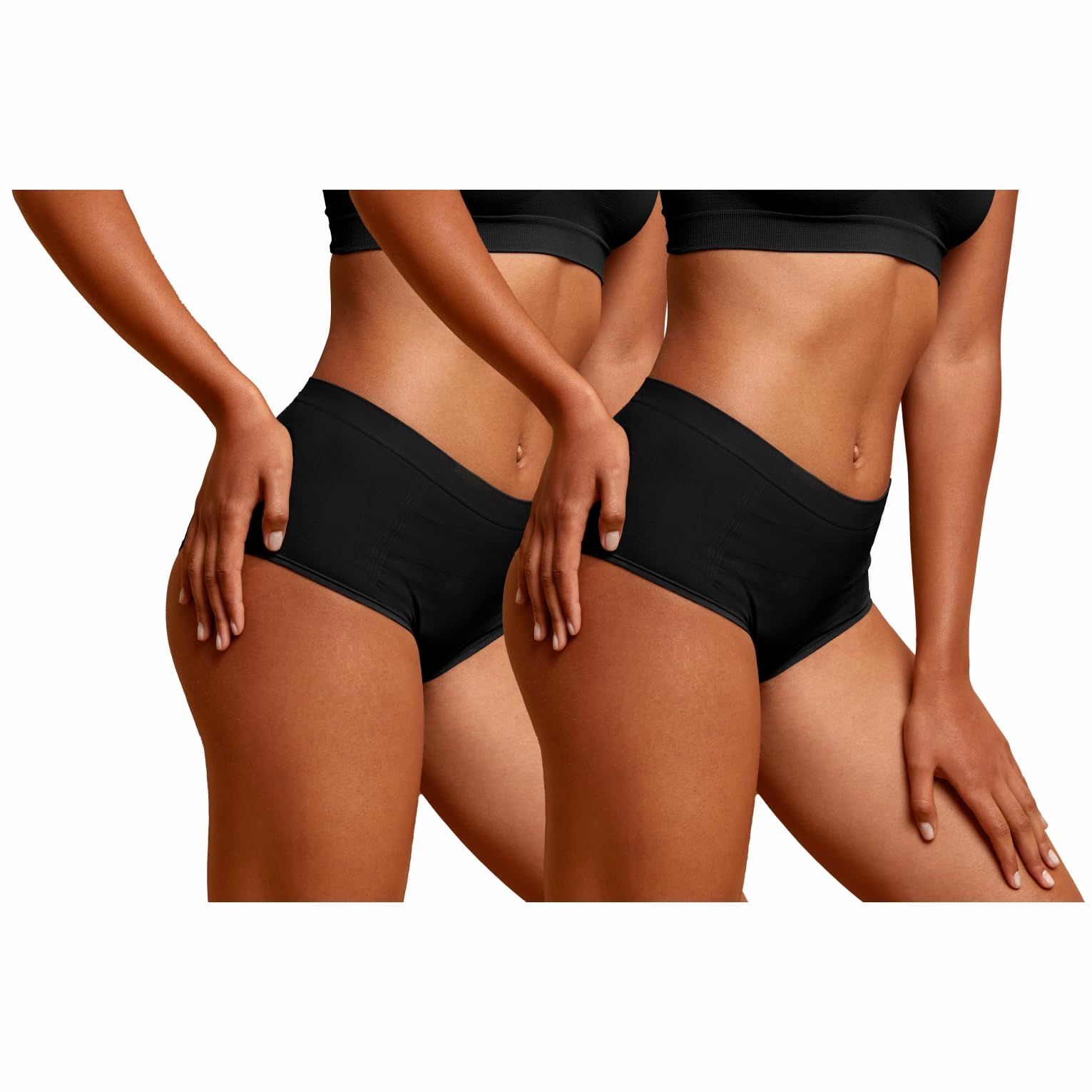 NewMom Caesarean Panty – Black-Black (M) Pack of 2 - Image 3 thumbnail