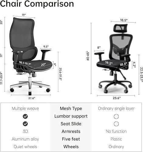 Miniatura 3 de JOYFLY - Silla de jugador para jugadores sillas de juego para adolescentes silla ergonómica de PC con soporte lumbar rojo