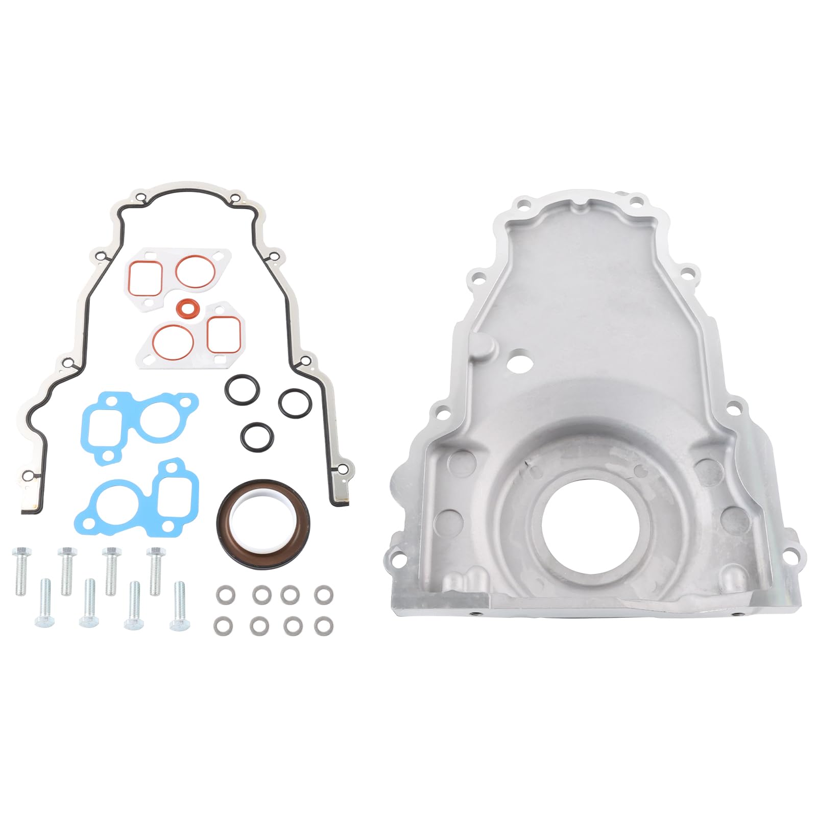 ANWENCHAPEY LS Front Timing Cover 12633906 12600326 with Gasket - Durable, Direct Replacement for LS2 LS3 Gen 4 LSx 4.8L 5.3L 6.0L 6.2L Engines