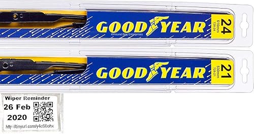 Premium - Juego de escobillas de limpiaparabrisas para Acura MDX 2001-2006 - Escobillas para conductor y pasajero y adhesivo de recordatorio