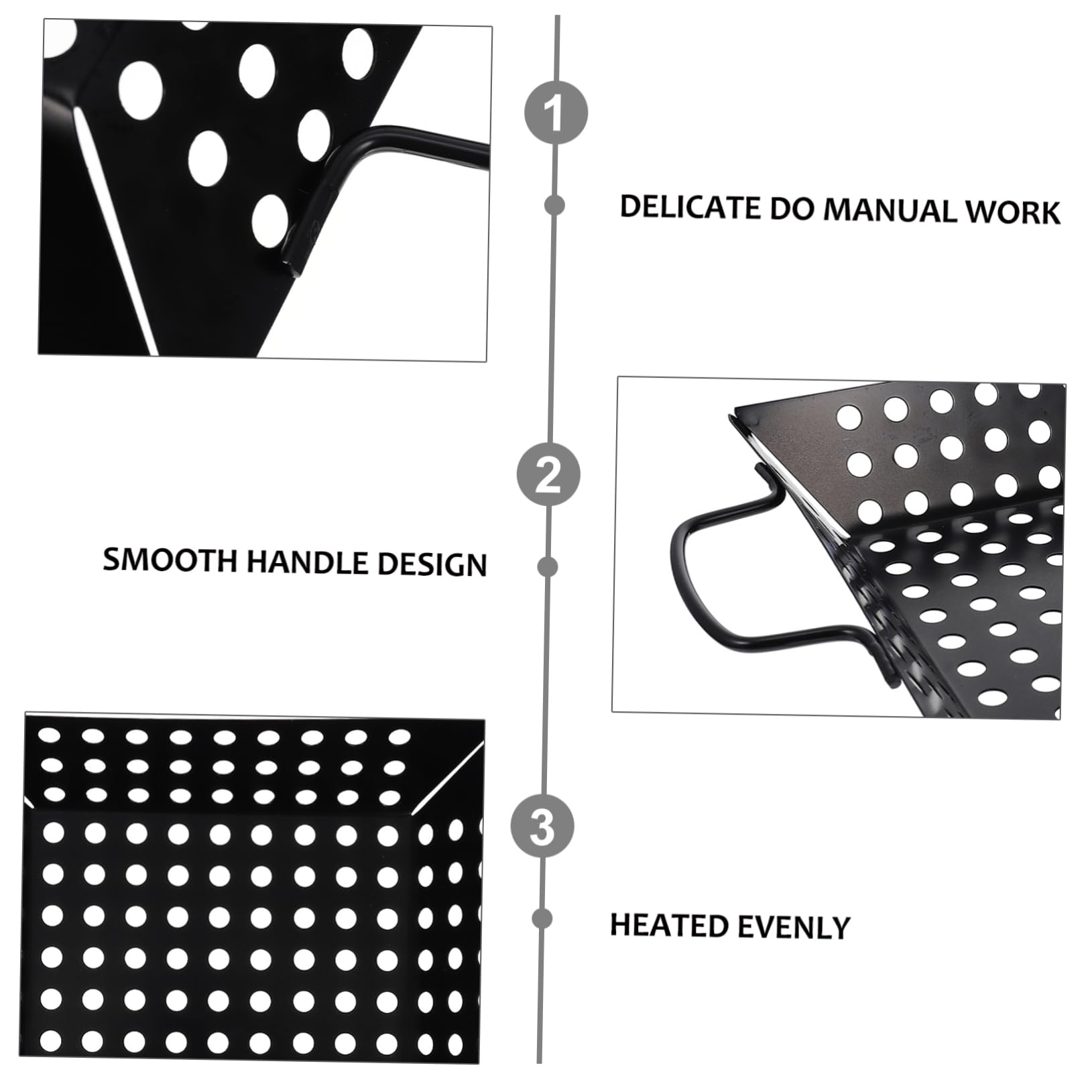 MOLUCKFU 9in Square Bbq Grill Dish Non-stick Barbecue Leak Pan for Outdoor Cooking