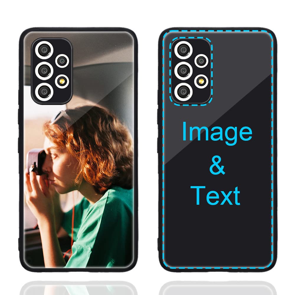 MXCUSTOM Custom Phone Case for Samsung Galaxy A52 A52s 4G 5G, Customized Personalized Anti-Scratch Tempered Glass Shockproof Soft TPU Cases Photo