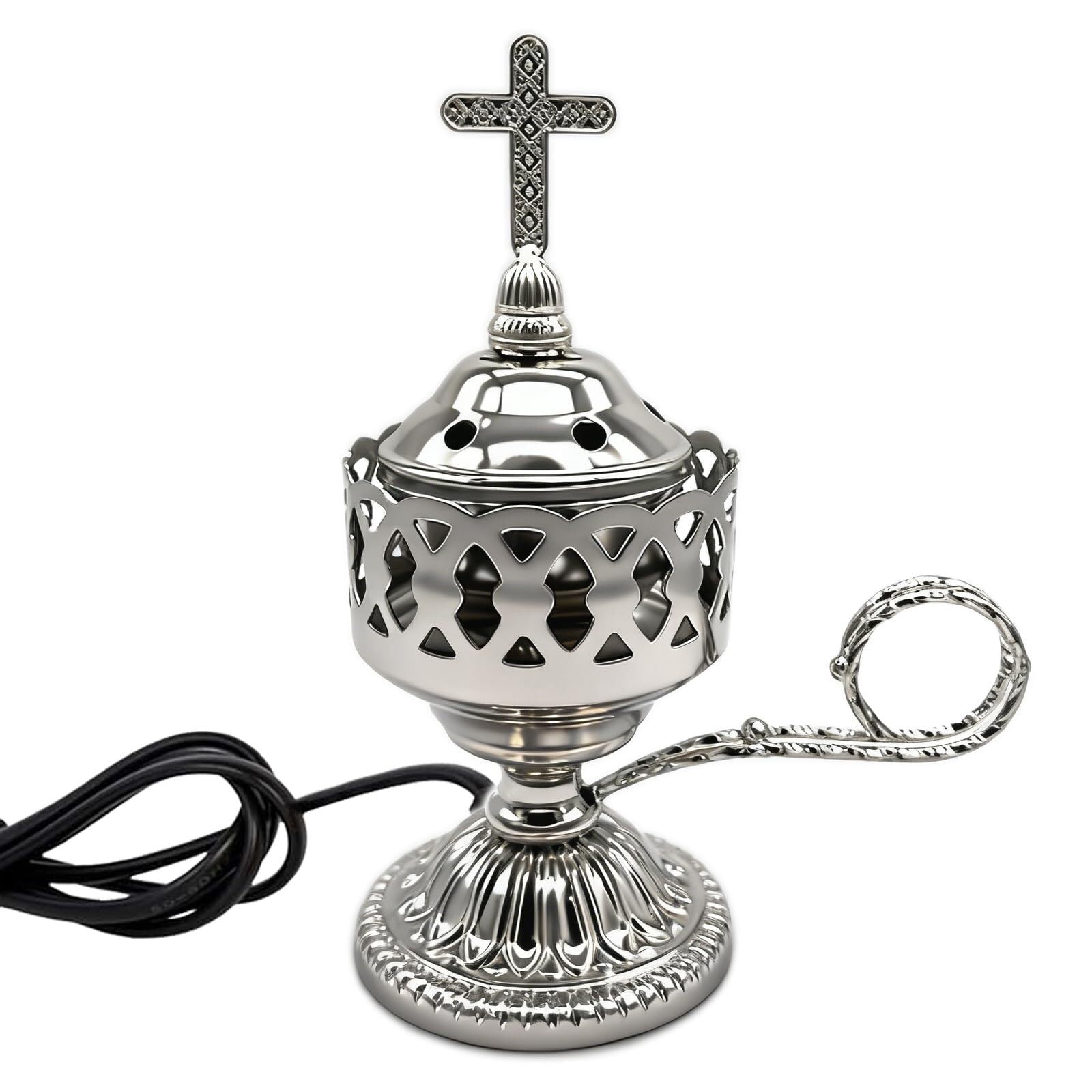 Electric Incense Burner,Bakhoor Holder, Ideal for Aromatherapy, Yoga, Spa, Home & Christian Church Censer