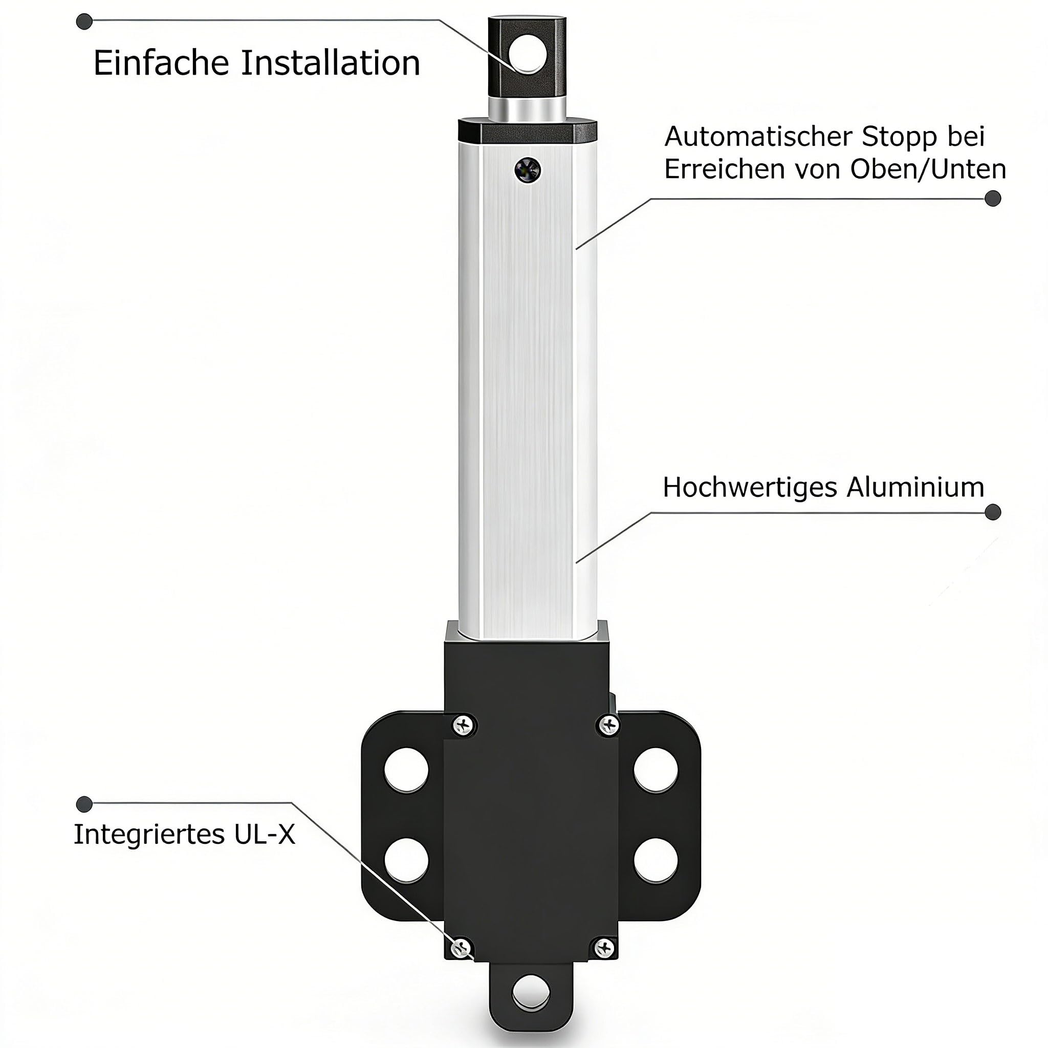 Micro Linear Actuator 12V 50N Linearantrieb Motor 50mm Mini Electric Lineartechnik für Auto Auto RV Elektrischer Türöffner Linearmotor Linearantrieb 50N 50mm Linearaktuator Motor