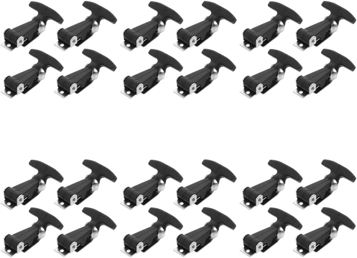 T Handle Draw Latches 24 pcs T Handle Rubber Hood Catch Flexible Draw latches t Handle Door