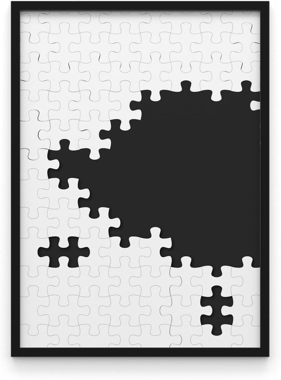 Marco Puzzle WIETRE 50x70cm Negro - Para Ravensburger 1000 Piezas - Aluminio