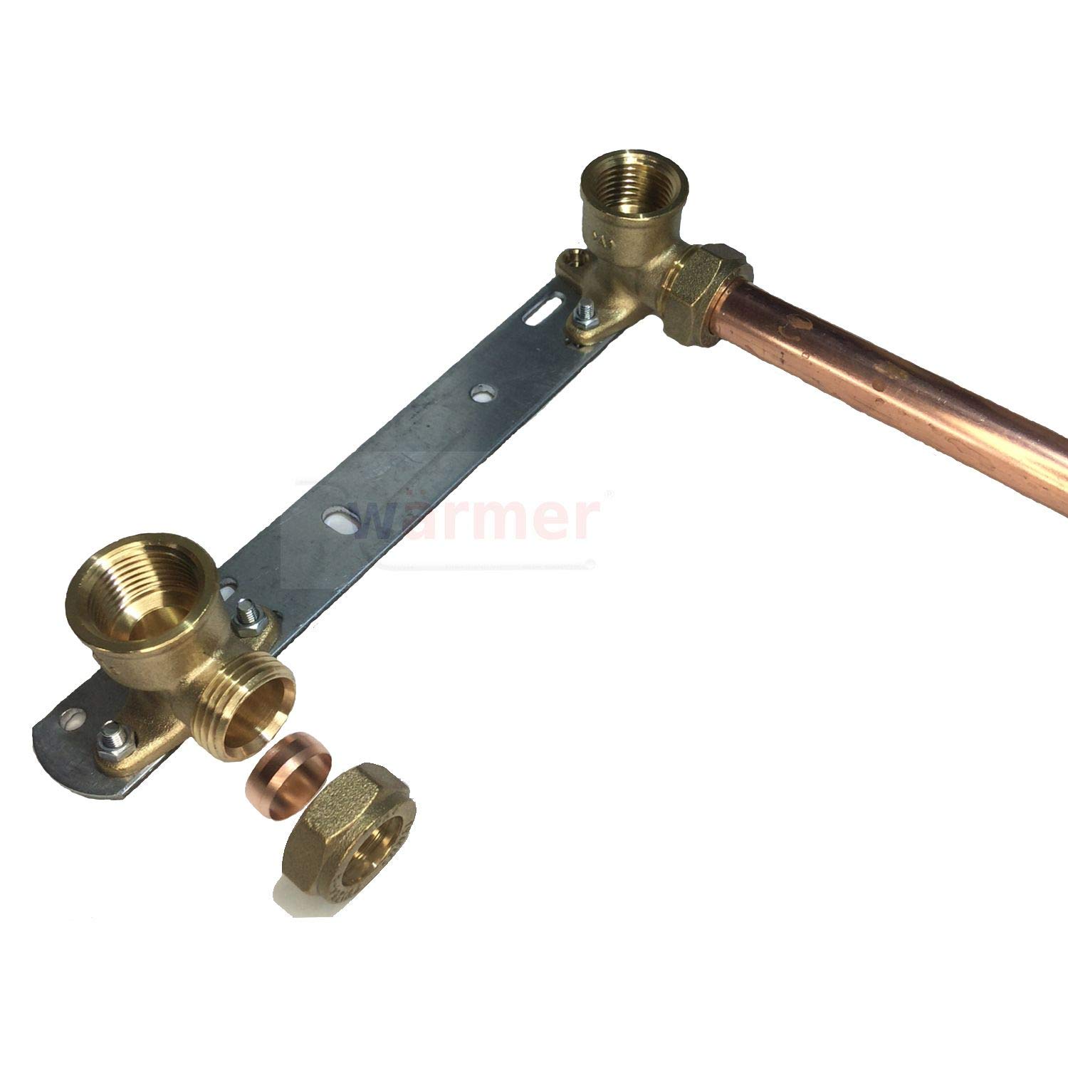 Wärmer System 15mmx1/2'' Concealed Shower Wall Bracket Fitting Fixing